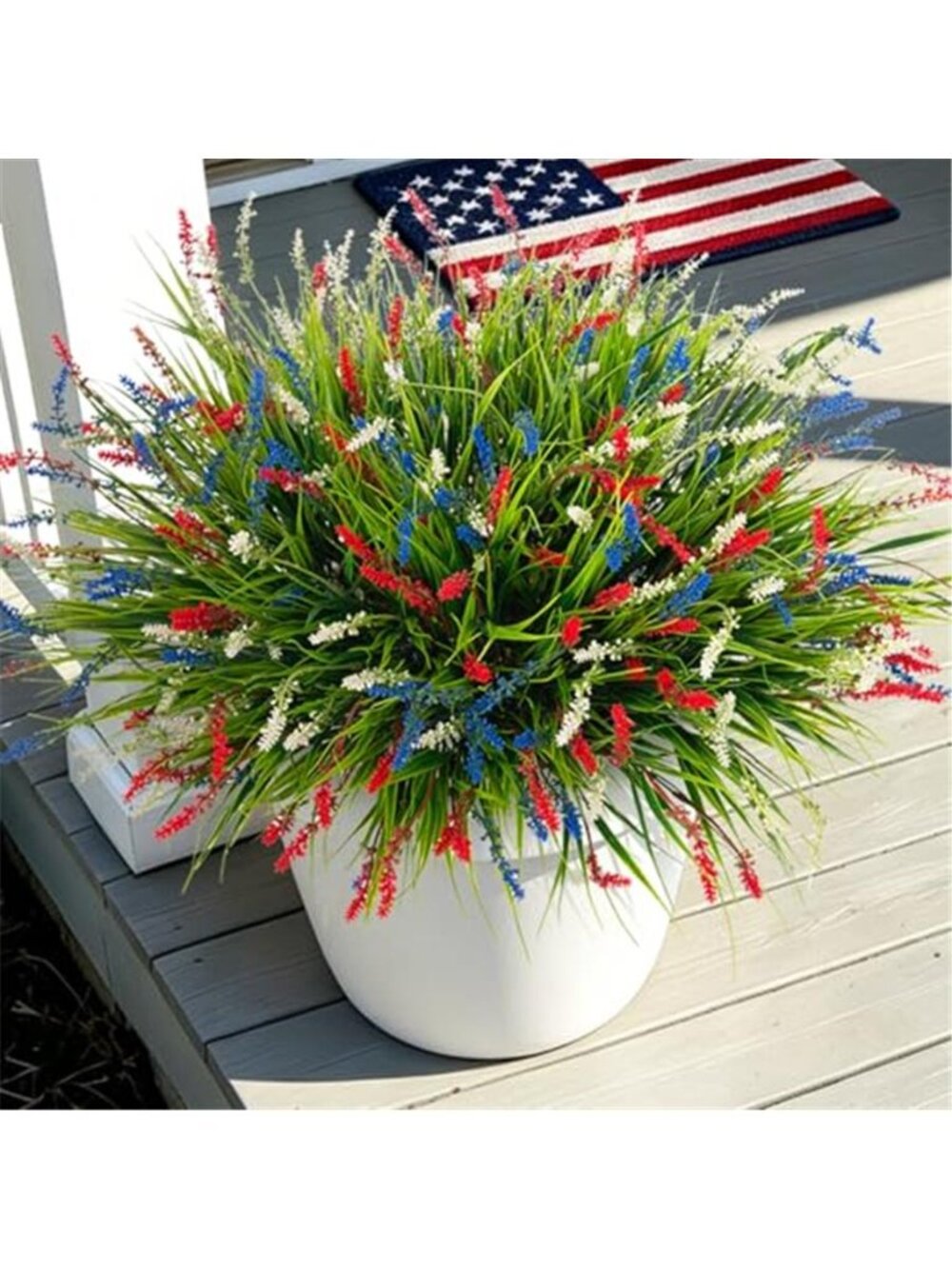 Artificial Monkey Grass UV Resistant Faux Outdoor Plants Garden Porch Decor 12Pc